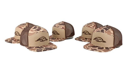 7 Panel Brown Old School AFW Style w- 3 D Puff and Brown Mesh