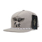 Grey with White/Black Stripe Rope Goose RipStop Hat
