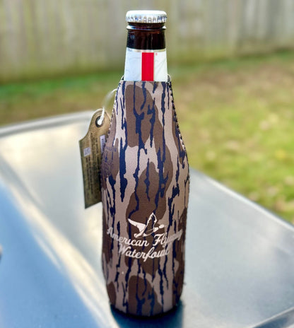 AFW Mossy Oak Bottomland Logo Bottle Koozies