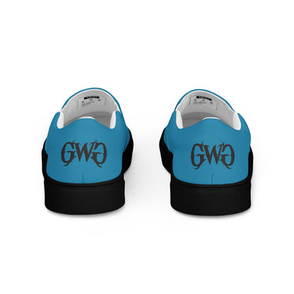 Pistol Trio Women's Deep Teal Canvas Slip-On Shoes