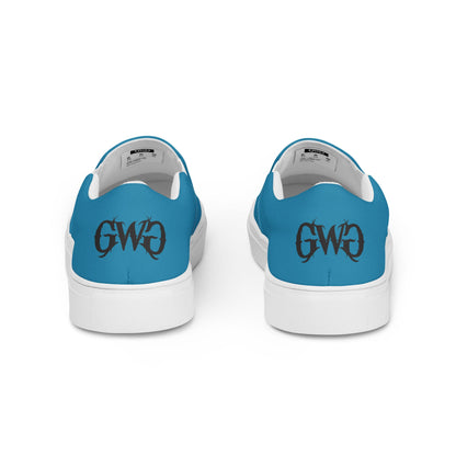 Pistol Trio Women's Deep Teal Canvas Slip-On Shoes